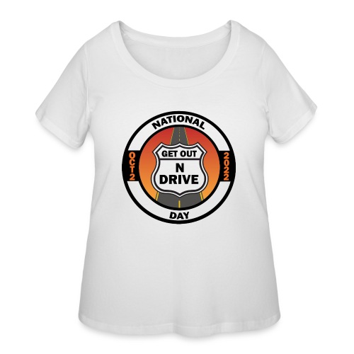 National Get Out N Drive Day Official Event Merch - Women's Curvy T-Shirt
