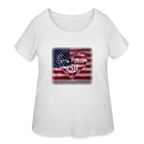1776-2026 | 250 Years USA - Women's Curvy T-Shirt