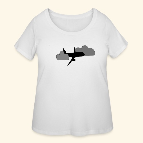 plane - Women's Curvy T-Shirt