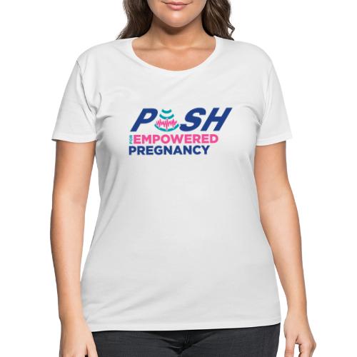 PUSH Logo Gear (Color) - Women's Curvy T-Shirt