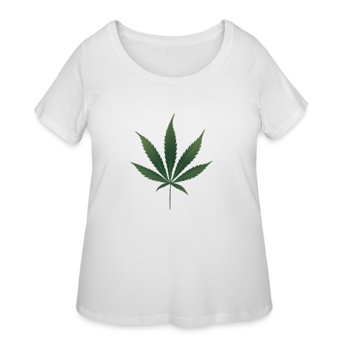 Pot Leaf - Women's Curvy T-Shirt
