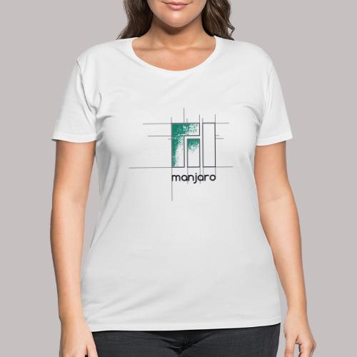 Manjaro Logo Draft - Women's Curvy T-Shirt