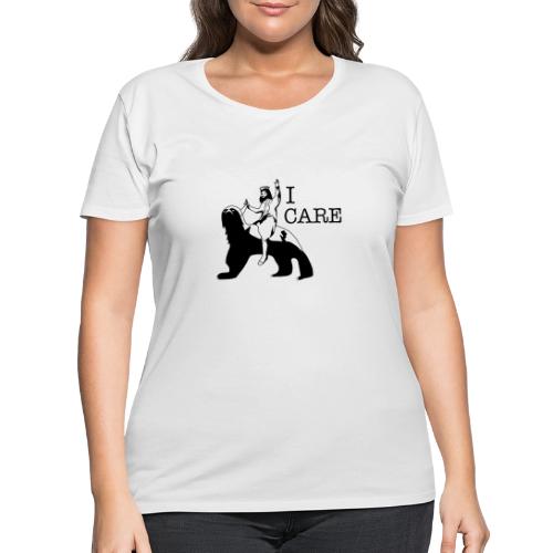 I care - Women's Curvy T-Shirt