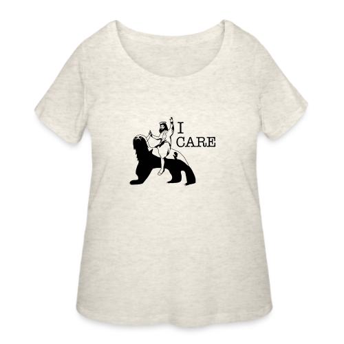 I care - Women's Curvy T-Shirt