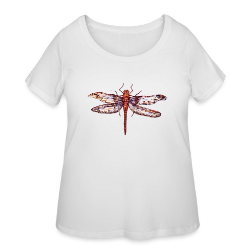Dragonfly red - Women's Curvy T-Shirt