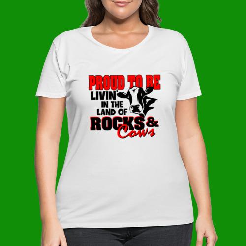 Livin' in the Land of Rocks & Cows - Women's Curvy T-Shirt