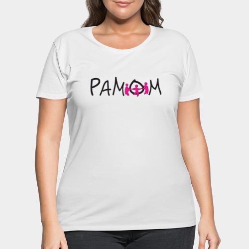 PAMOM Logo - Women's Curvy T-Shirt