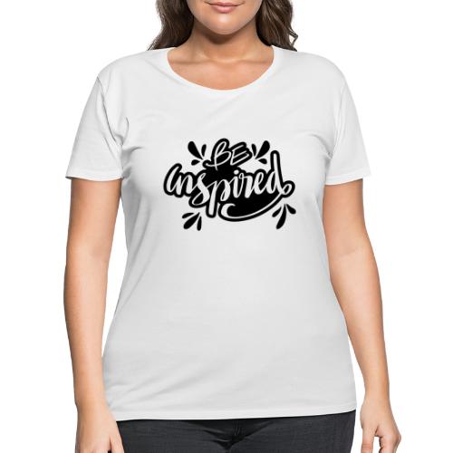 be inspired quote lettering 5569224 - Women's Curvy T-Shirt