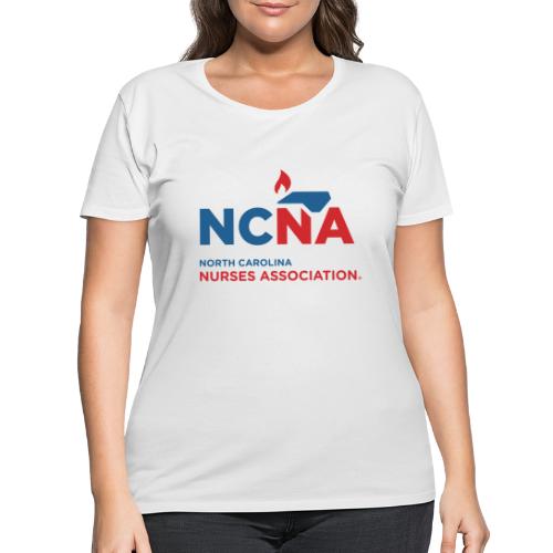 NCNA Logo color lg - Women's Curvy T-Shirt
