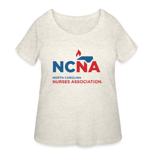 NCNA Logo color lg - Women's Curvy T-Shirt