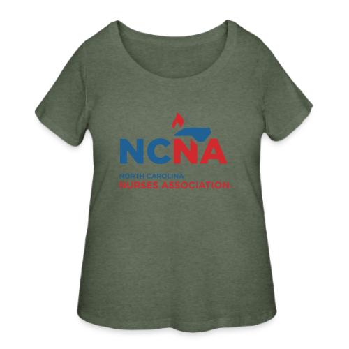 NCNA Logo color lg - Women's Curvy T-Shirt