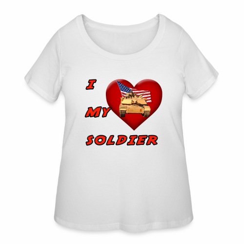 I Heart my Soldier - Women's Curvy T-Shirt