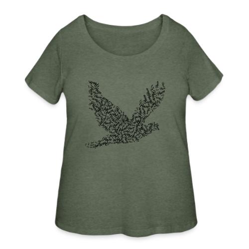 DOVE Peace in FLIGHT - Women's Curvy T-Shirt