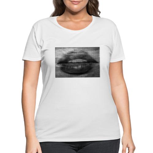 Blurry Lips - Women's Curvy T-Shirt