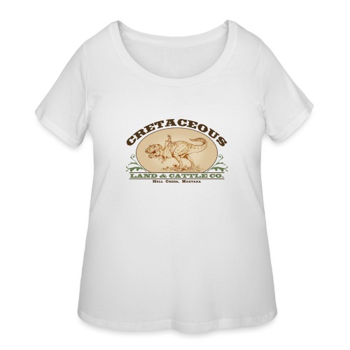 Cretaceous Land and Cattle Co, - Women's Curvy T-Shirt