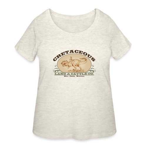 Cretaceous Land and Cattle Co, - Women's Curvy T-Shirt