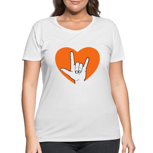 Lefty Love - Women's Curvy T-Shirt