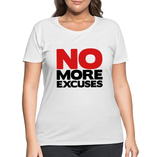 No More Excuses - Women's Curvy T-Shirt