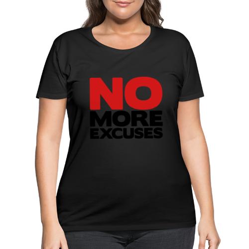 No More Excuses - Women's Curvy T-Shirt