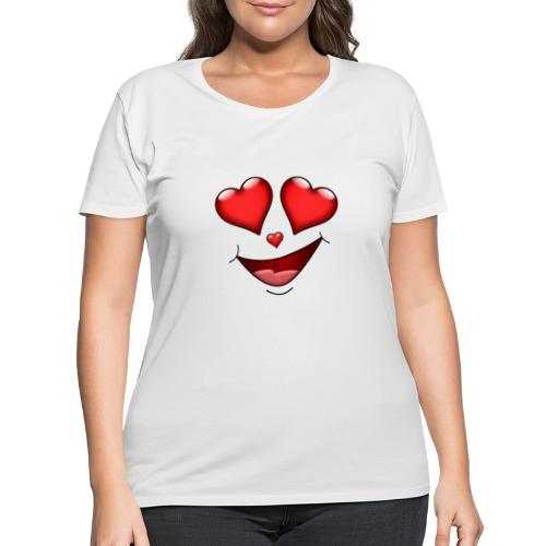 LOVE FACE - Women's Curvy T-Shirt