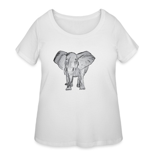 Big Elephant - Women's Curvy T-Shirt