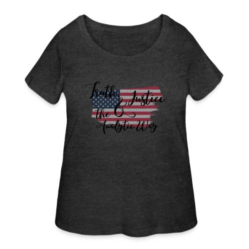 Truth, Justice & the Analytic Way - Women's Curvy T-Shirt