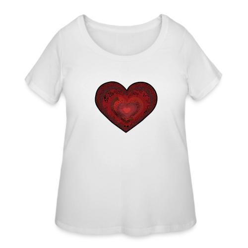 Corazón de patrón - Women's Curvy T-Shirt