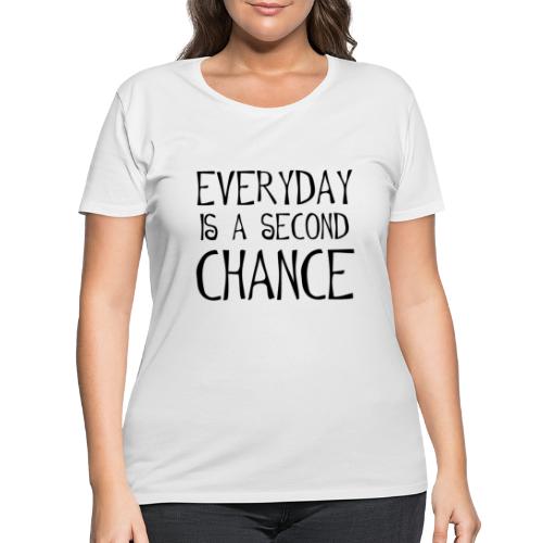 eighty87seven Everyday is a 2nd chance - Women's Curvy T-Shirt