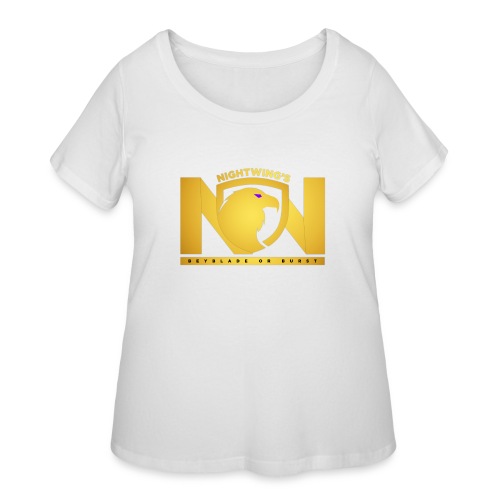 Nightwing All Gold Logo - Women's Curvy T-Shirt