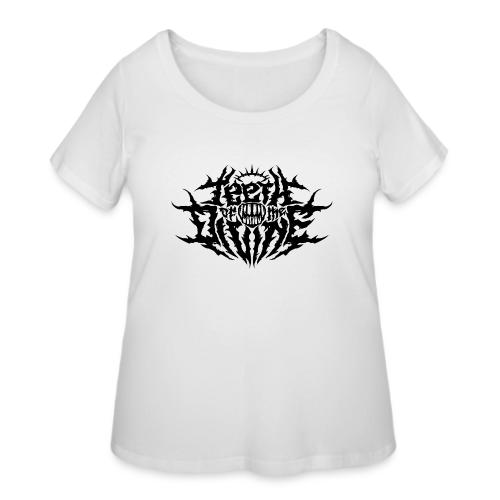 Teeth Of The Divine Logo BLACK - Women's Curvy T-Shirt