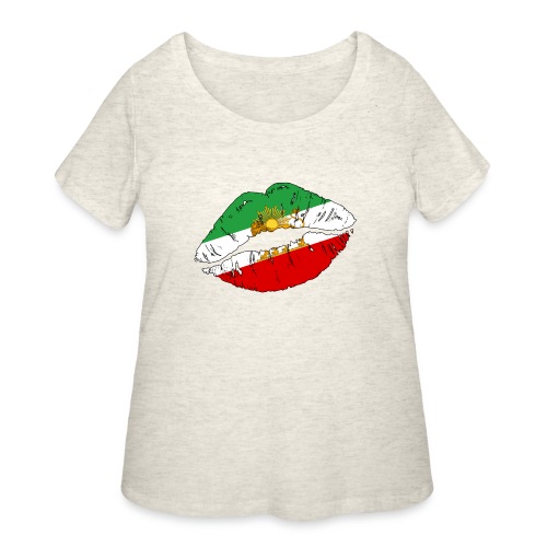 Persian lips - Women's Curvy T-Shirt