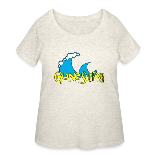 Gone Surfing - Women's Curvy T-Shirt
