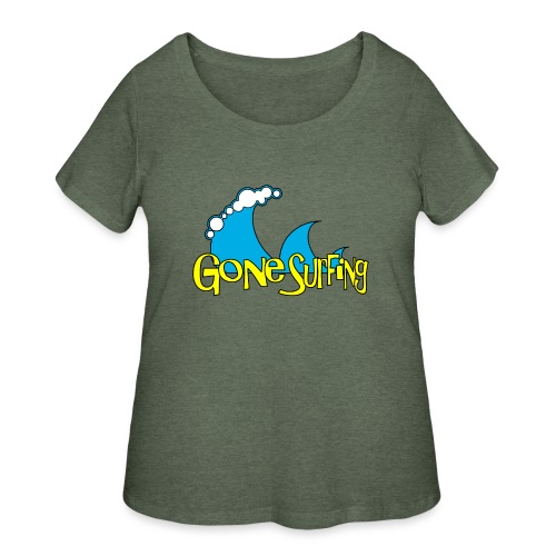 Gone Surfing - Women's Curvy T-Shirt