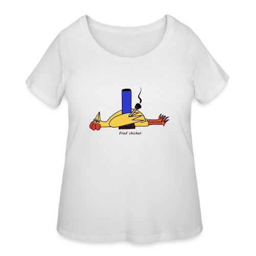 fried chicken - Women's Curvy T-Shirt