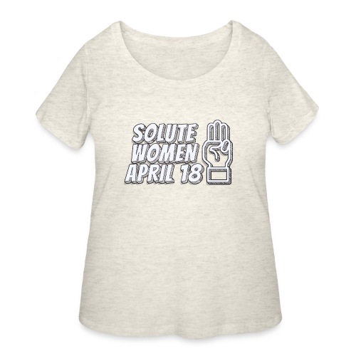 Solute Women April 18 - Women's Curvy T-Shirt