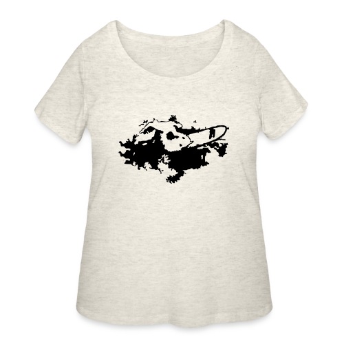 Abstract Surfer - Women's Curvy T-Shirt