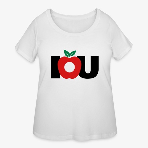 IOU free color choice - Women's Curvy T-Shirt