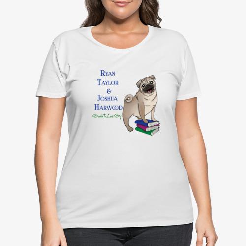 Books to Love By Author Logo - Women's Curvy T-Shirt