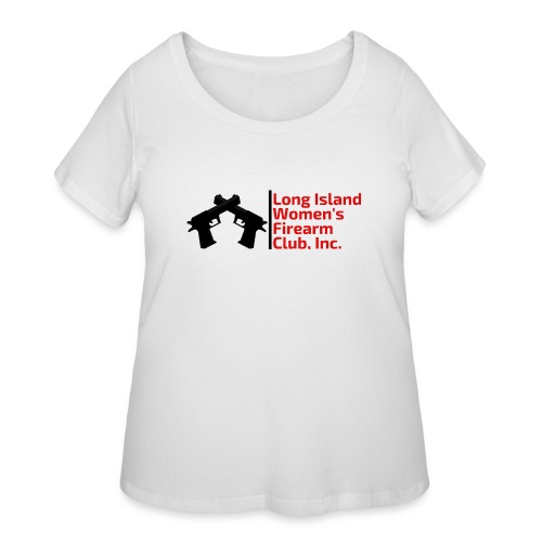 LIWFC Logo - Black and Red - Women's Curvy T-Shirt