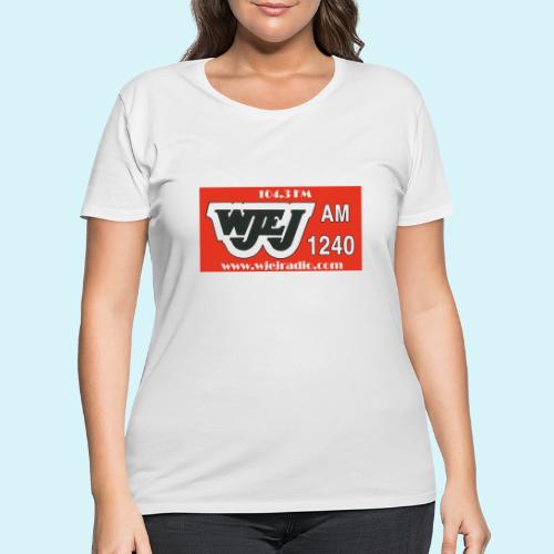 WJEJ LOGO AM / FM / Website - Women's Curvy T-Shirt