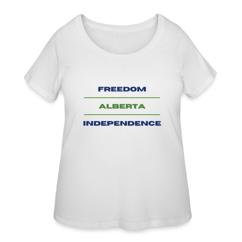 ALBERTA INDEPENDENCE - Women's Curvy T-Shirt
