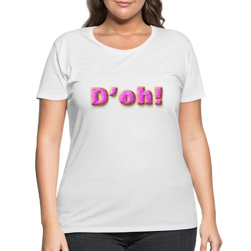 Homer Simpson D'oh! - Women's Curvy T-Shirt