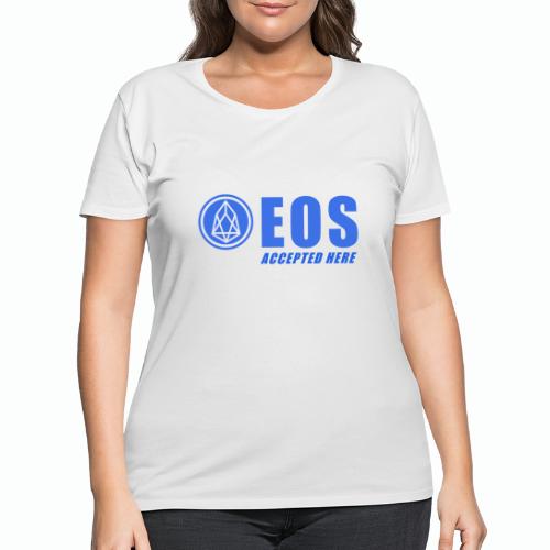 EOS ACCEPTED HERE WHITE - Women's Curvy T-Shirt