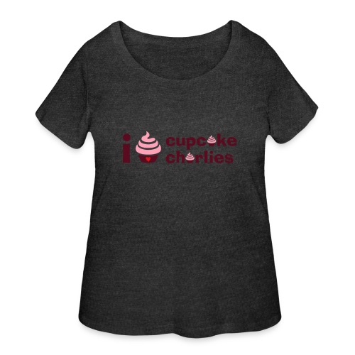 I Heart Cupcake Charlie's - Women's Curvy T-Shirt