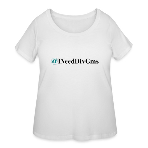 indg tweethandle png - Women's Curvy T-Shirt