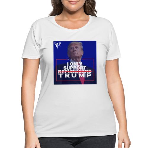 I Only Support Trump - Women's Curvy T-Shirt