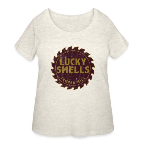 Lucky Smells Lumber MIll - Women's Curvy T-Shirt