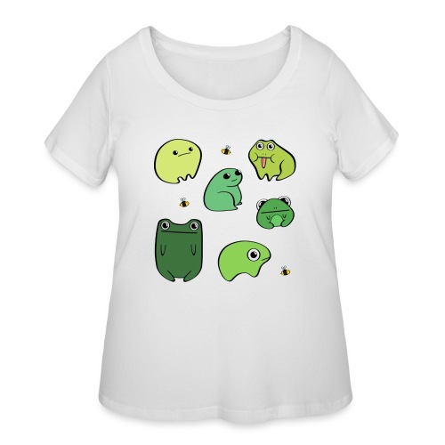Green Funny Meme - Women's Curvy T-Shirt