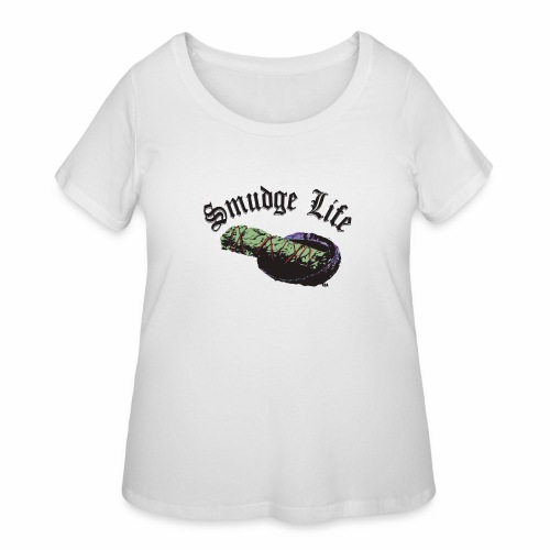 smudge life color - Women's Curvy T-Shirt