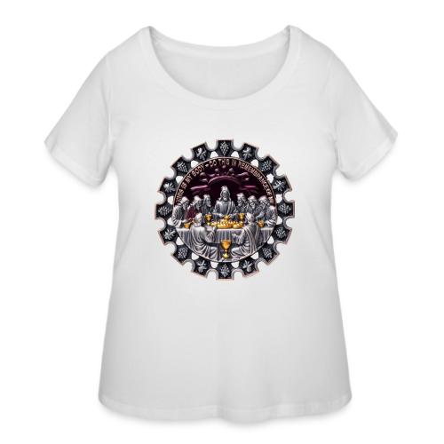 Last Supper Communion T Shirt, Faith Gift - Women's Curvy T-Shirt